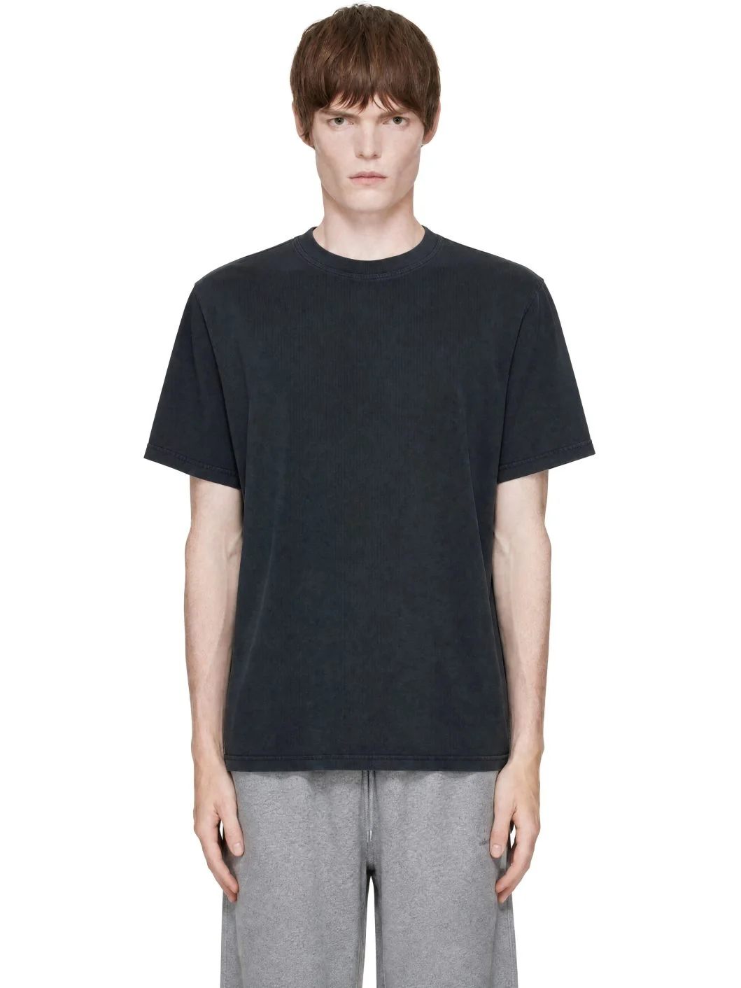 Gray Short Sleeve Hotfix Card Graphic T-shirt - 1
