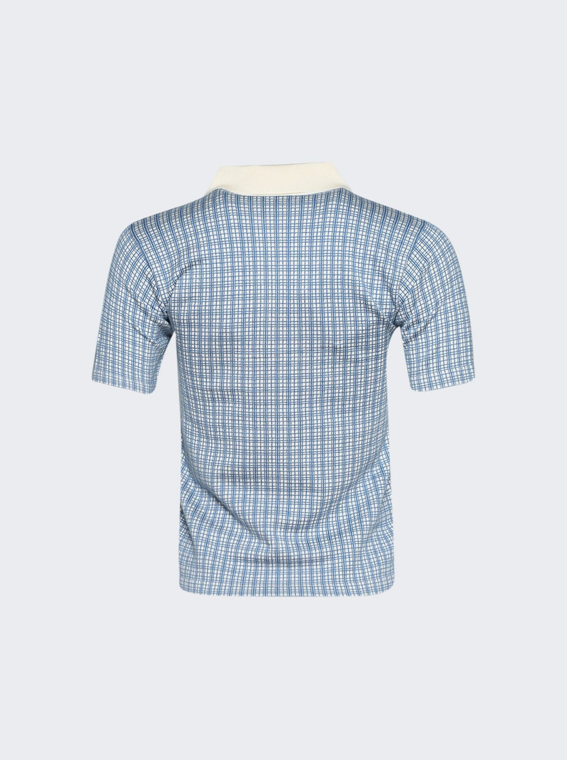 Miu Miu Check Polo Top Pervinca outlook