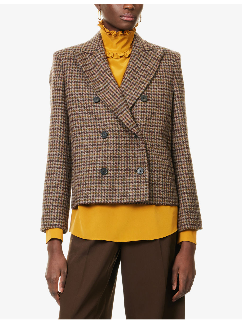 Gerusia Double-Breasted Wool Blazer - 3