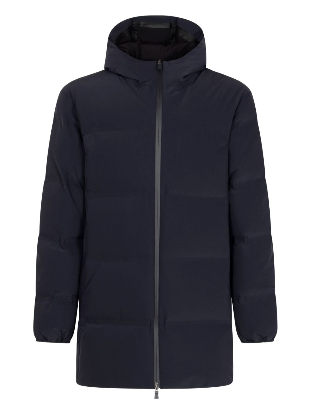 Midi Hooded Down Jacket - 1