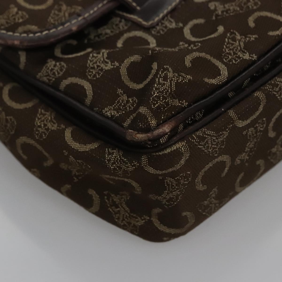CELINE C Sulky Hand Bag Canvas Brown - 9