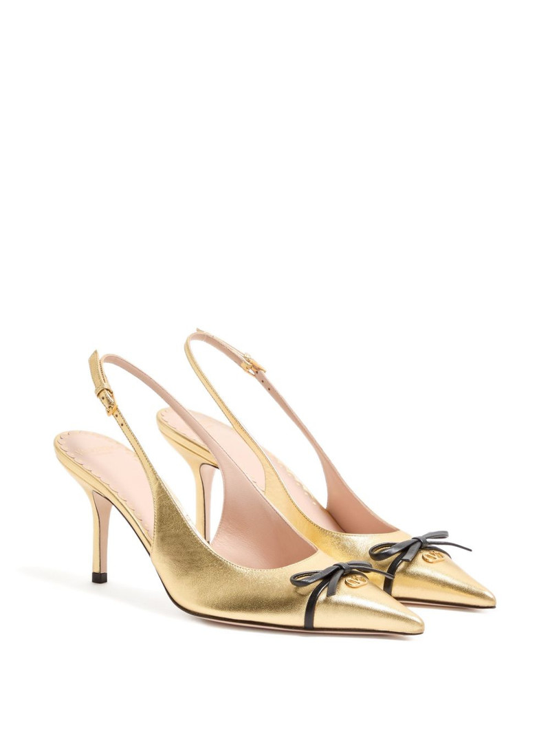 Valentino Bepointy vlogo bow slingback pumps outlook