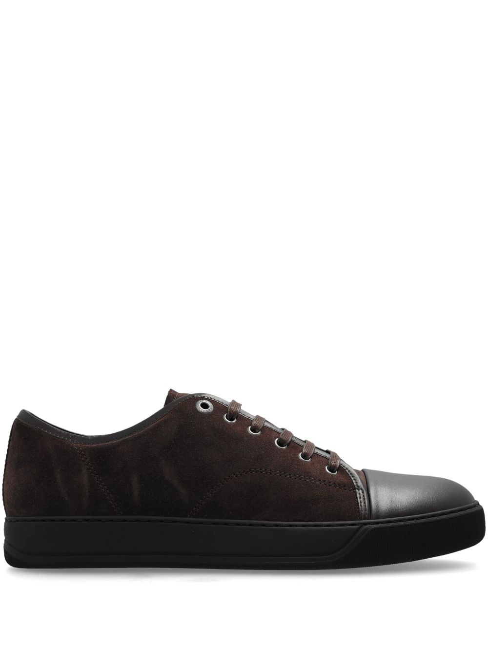 panelled suede sneakers - 1