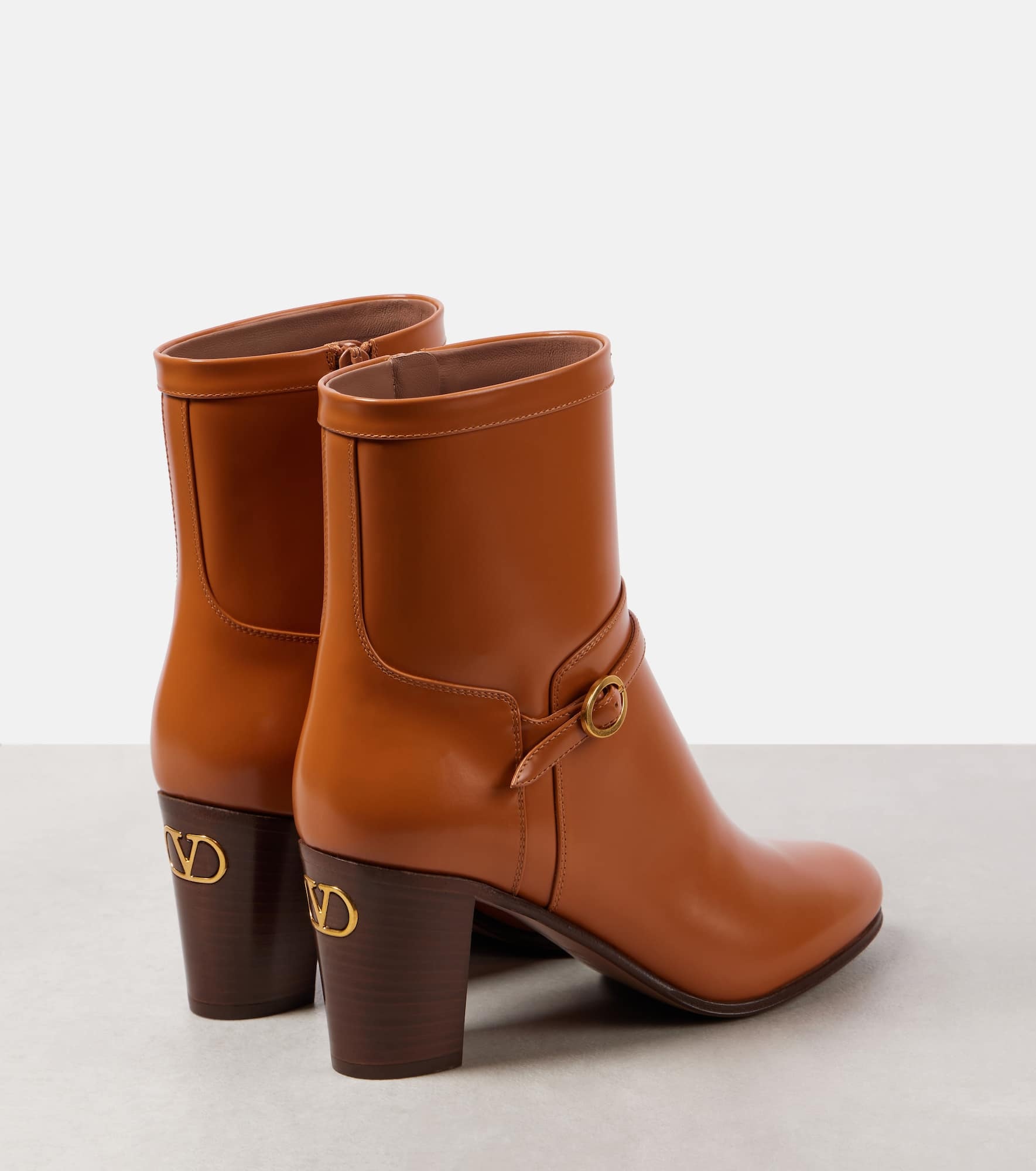 Pattie 75 leather ankle boots - 2