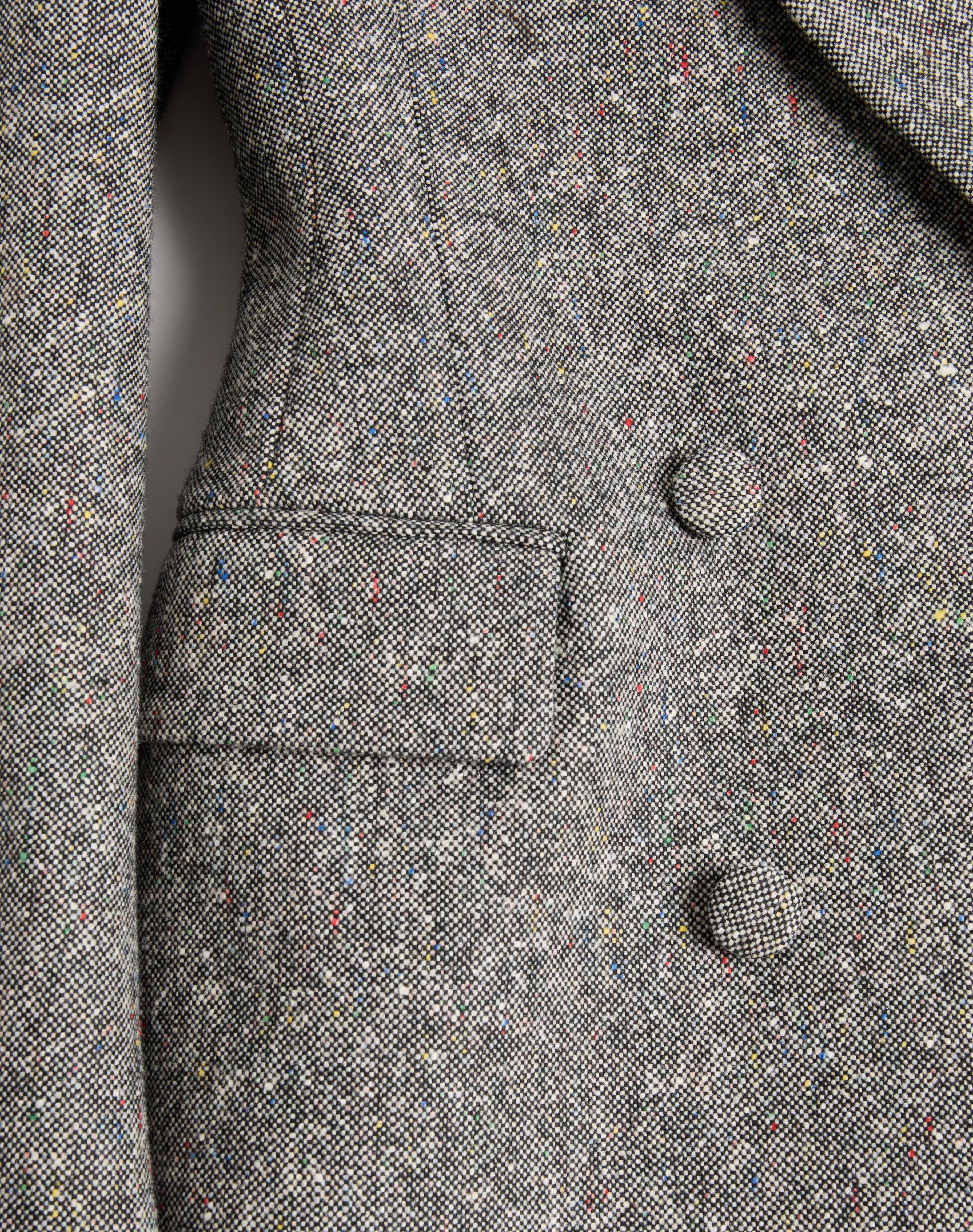 DOUBLE-BREASTED BLAZER IN NATTÉ BUTTONED WEAVE - 8
