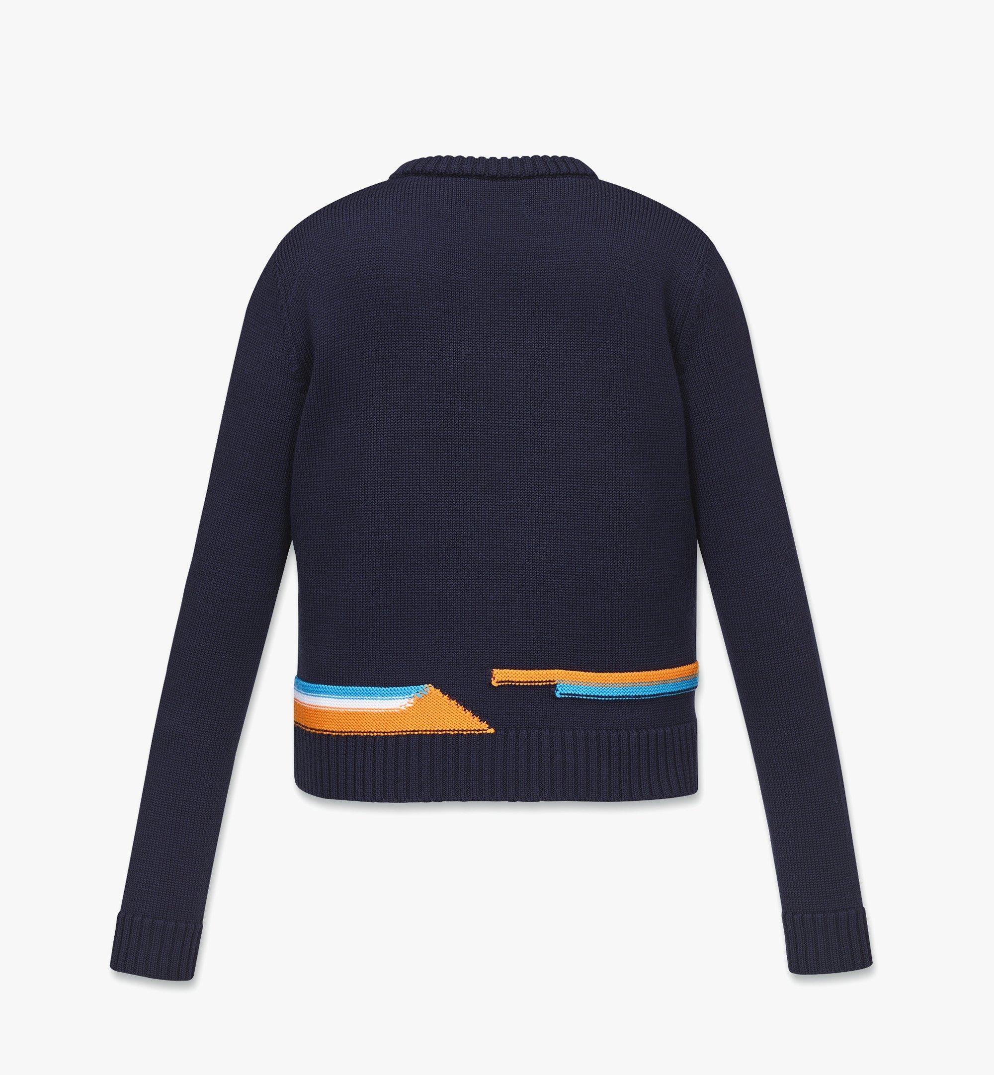 Women’s Intarsia M Pup Sweater in Wool - 3