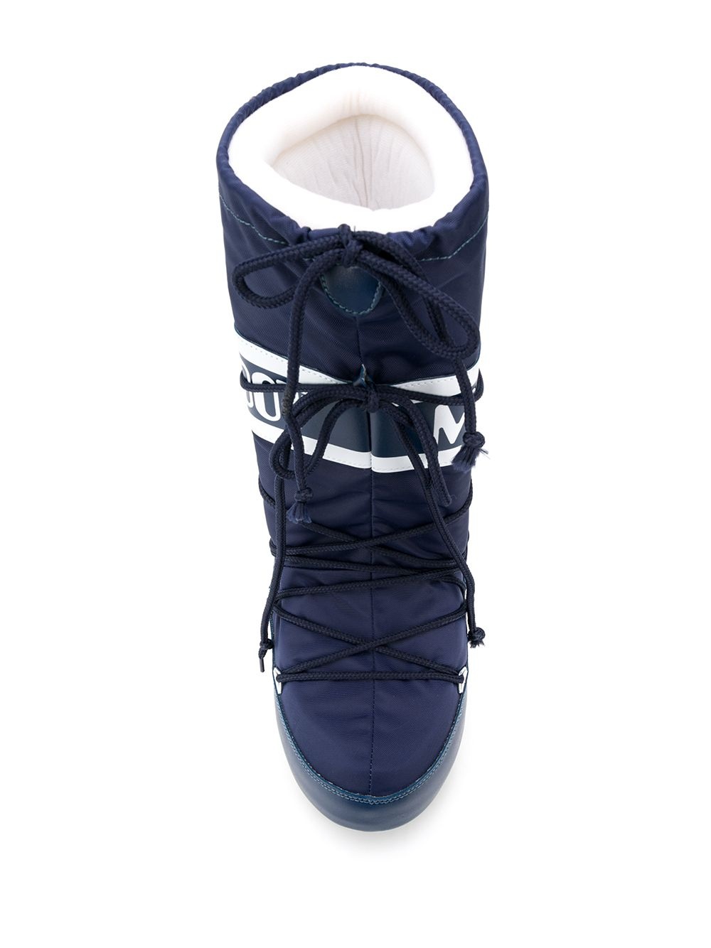 logo drawstring boots - 4