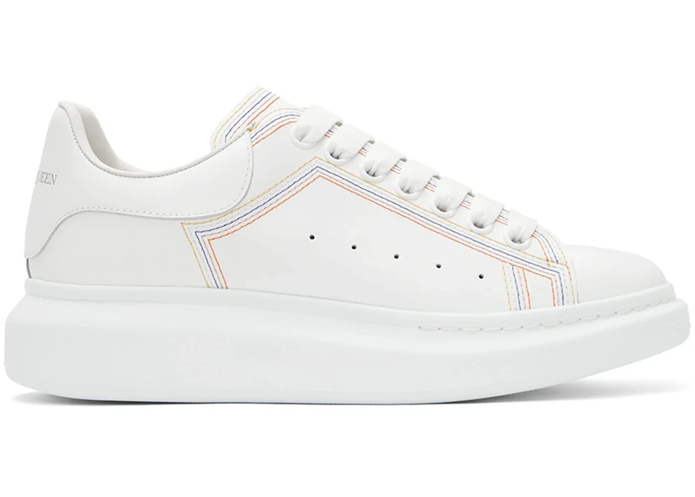 Alexander McQueen Oversized Embroidered White Multi - 1