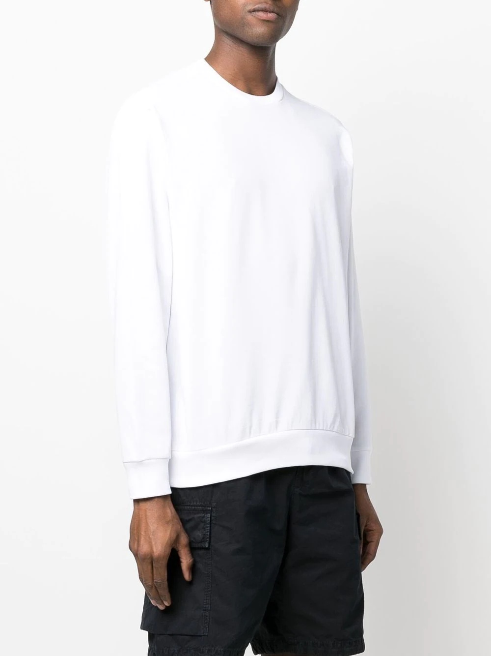 logo-patch organic cotton sweatshirt - 3