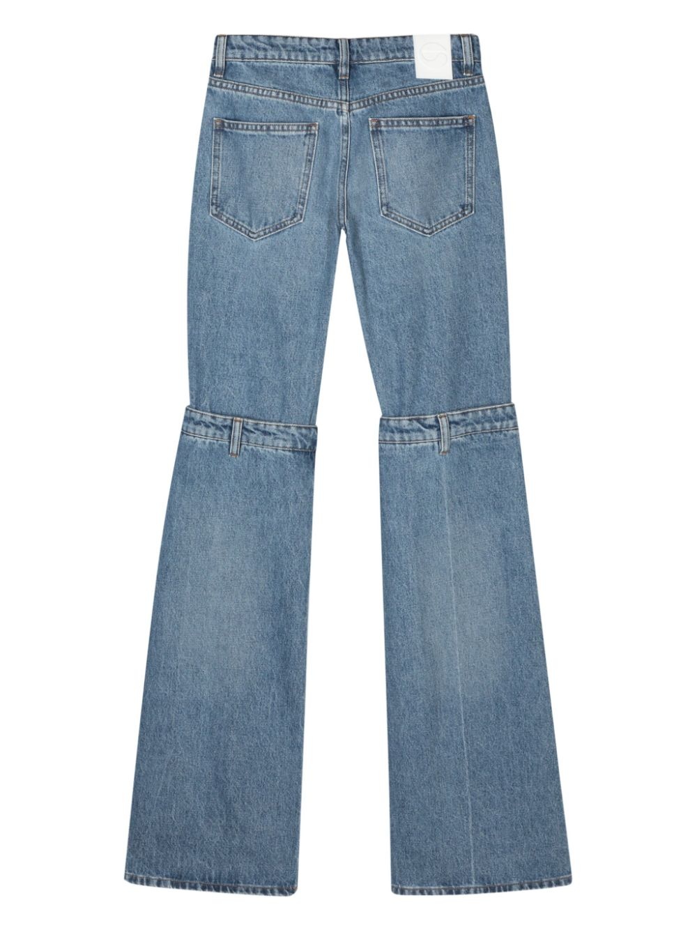 mid-rise wide-leg jeans - 2