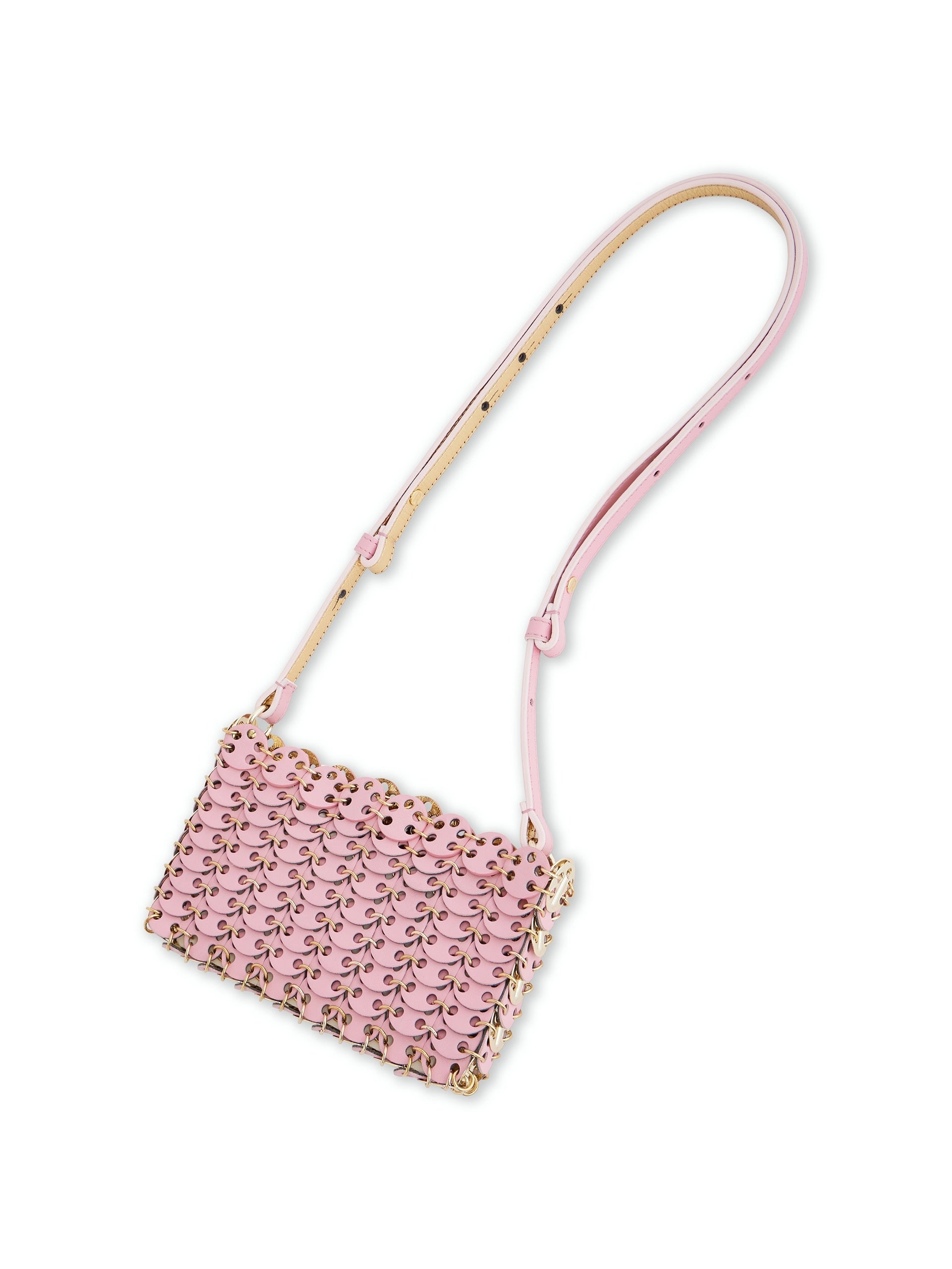 PINK/GOLD 1969 MINI FLIP BAG IN LEATHER - 4