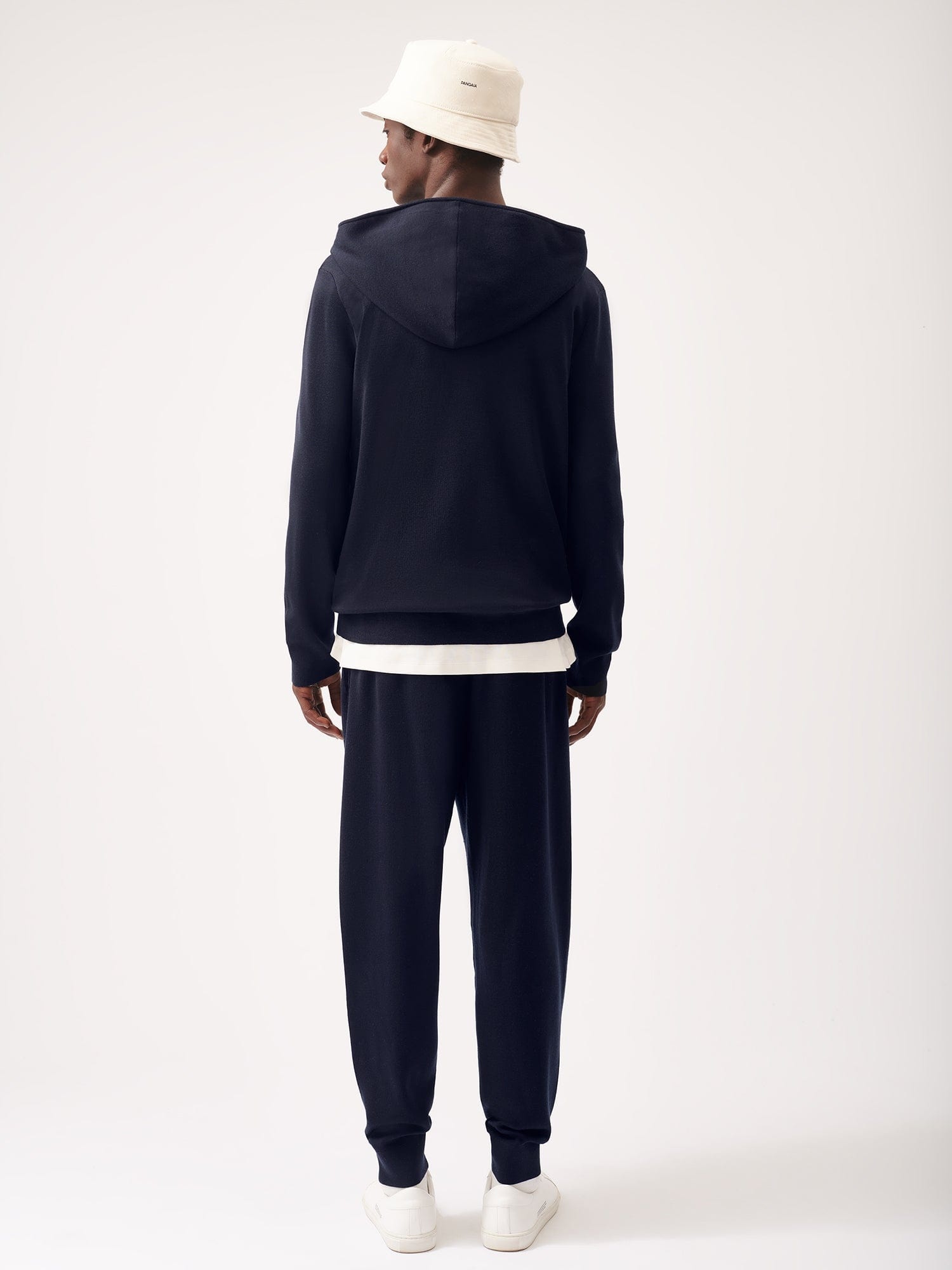 Mens Regenerative Merino Wool Track Pants - Navy - 3