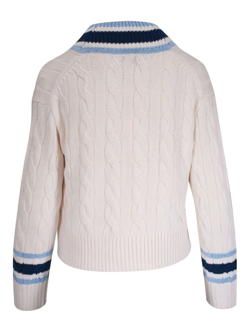 VERONICA BEARD cable-knit cropped sweater outlook
