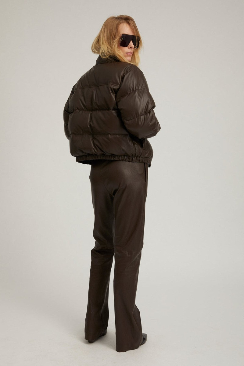 AMERICANO LEATHER PUFFER 5