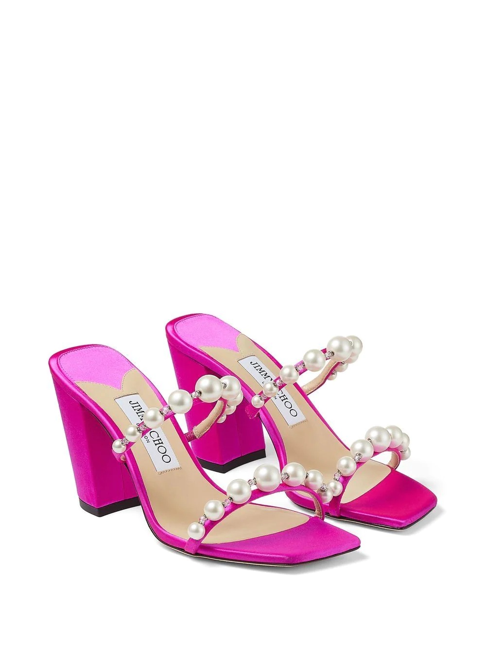 Amara satin 85mm sandals - 2