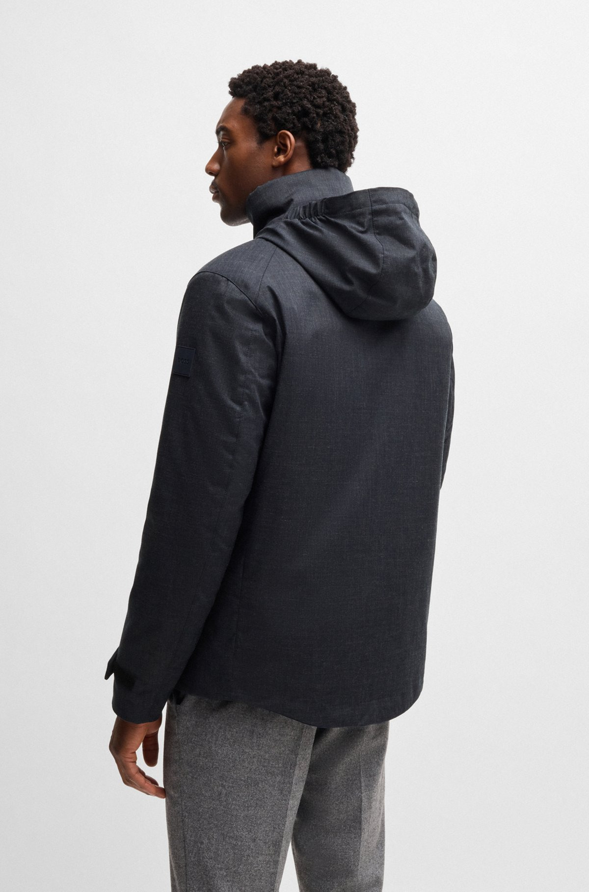 WATERPROOF JACKET IN A SLIM FIT - 4