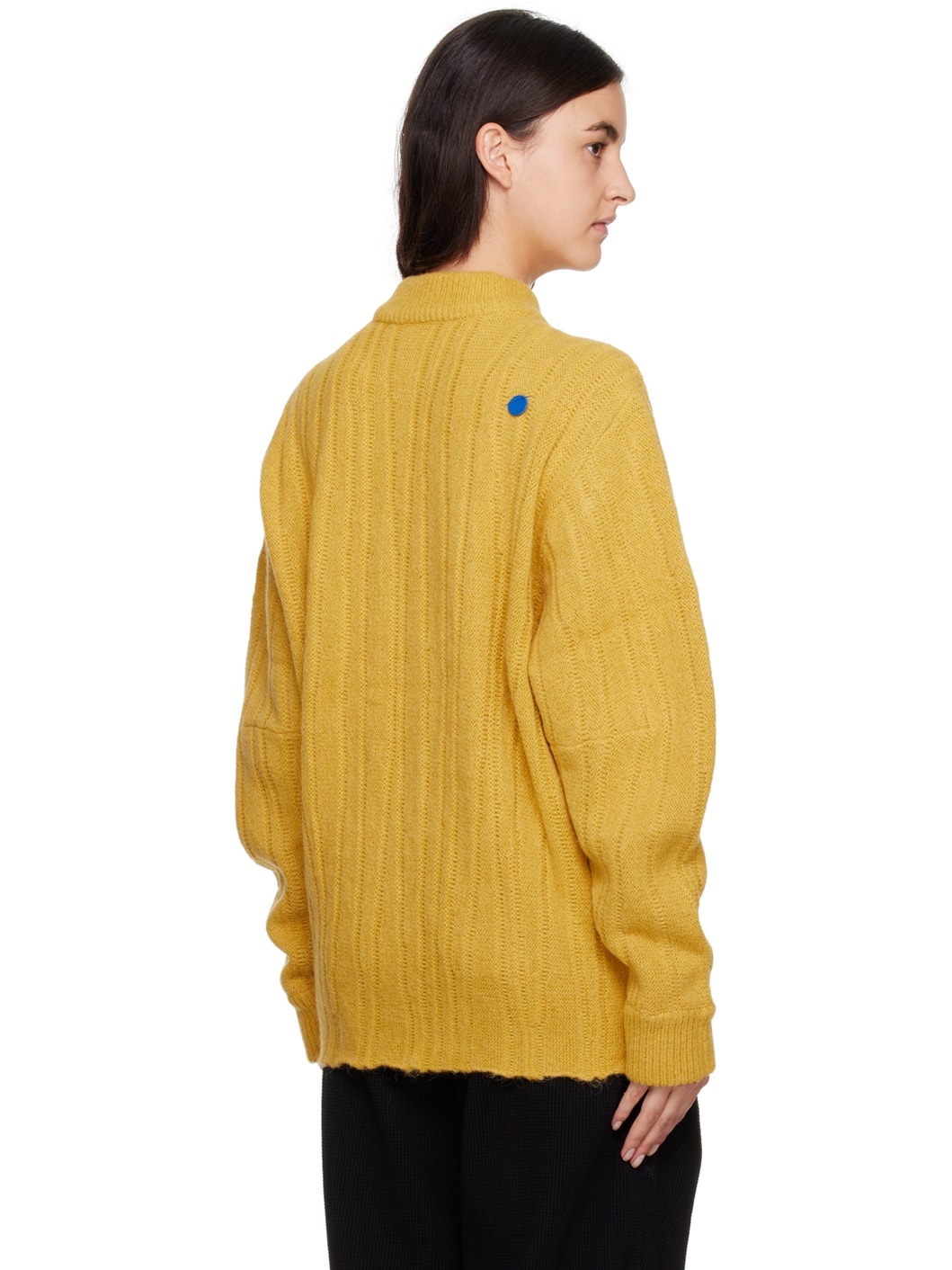 Yellow Reversible Fluic Sweater - 3