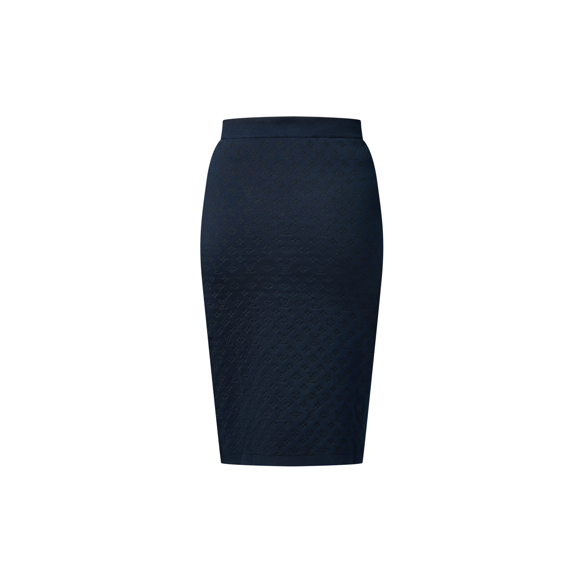Monogram Jacquard Knit Skirt - 3