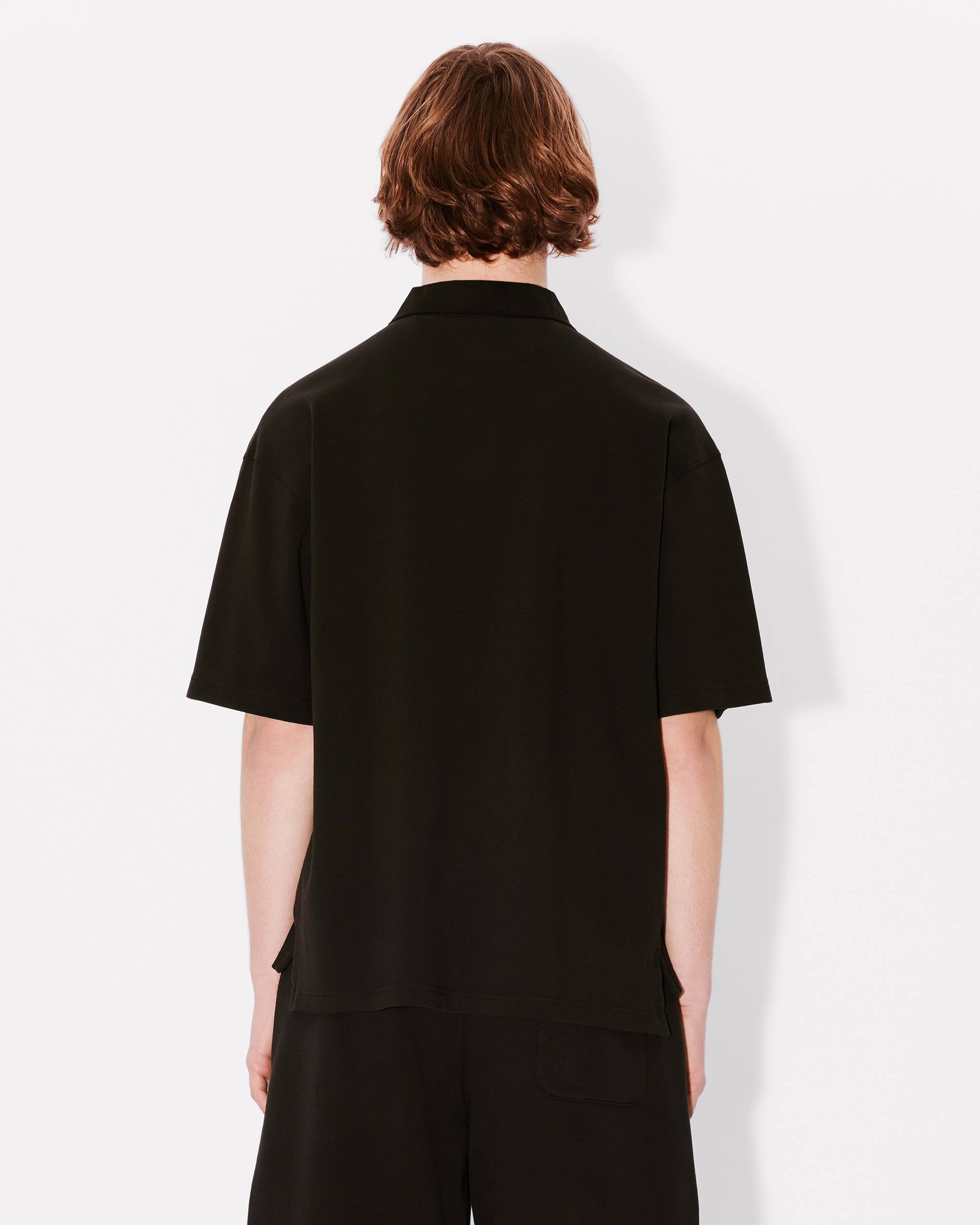 'Boke Flower 2.0' embroidered polo in organic cotton - 4