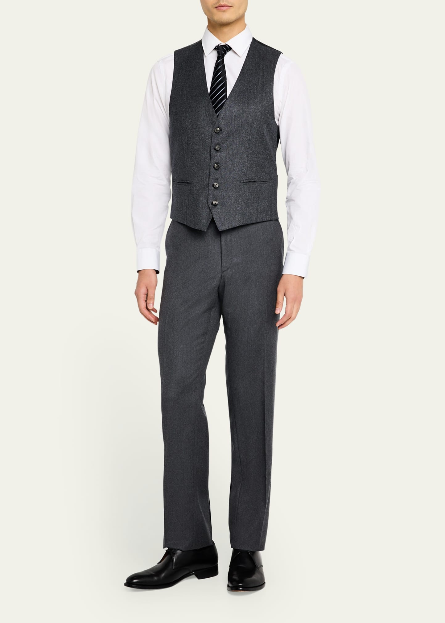 Men's Brun Suit Separate Vest - 2