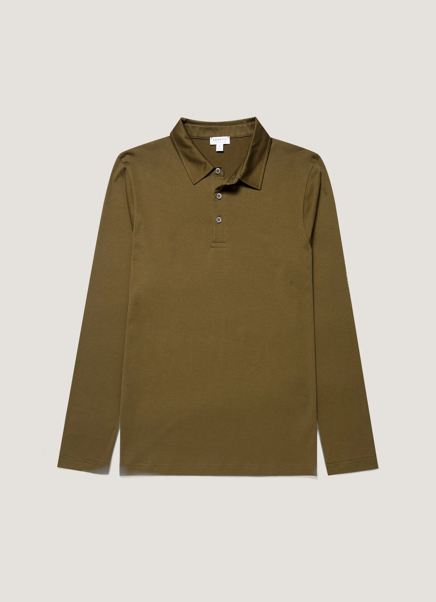 Long Sleeve Classic Jersey Polo Shirt - 1