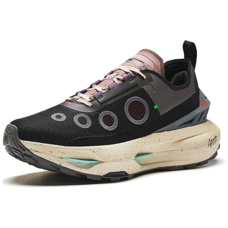 ANTA Champion Collection Running Sneakers 'Black Grey Pink' 112416609A-2 - 2