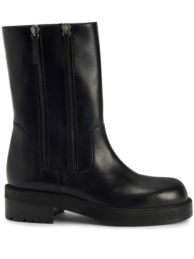 Faustus leather mid-calf boots 1