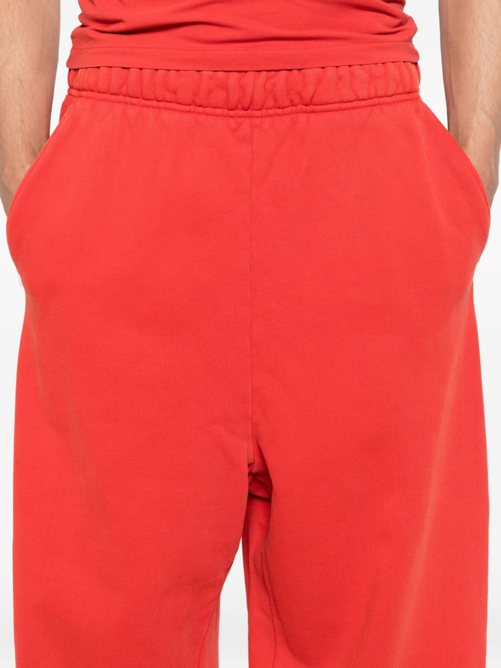 elastic-waistband side-pocket pants - 5
