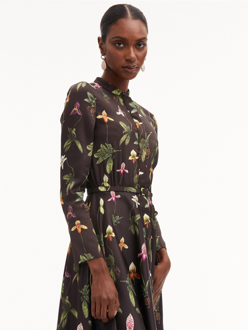 ORCHID 실크 TWILL DRESS 5