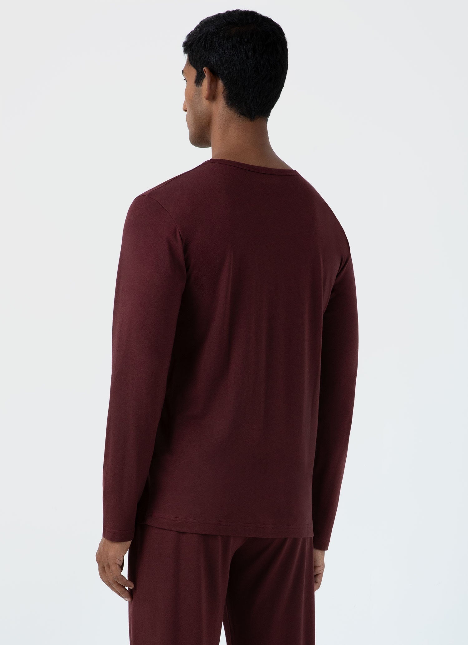 Long Sleeve Cotton Modal Lounge T‑shirt - 5