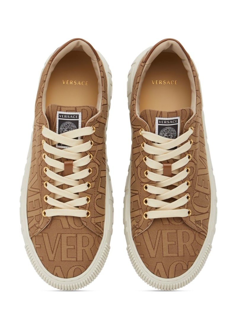 Fabric & leather sneakers - 5