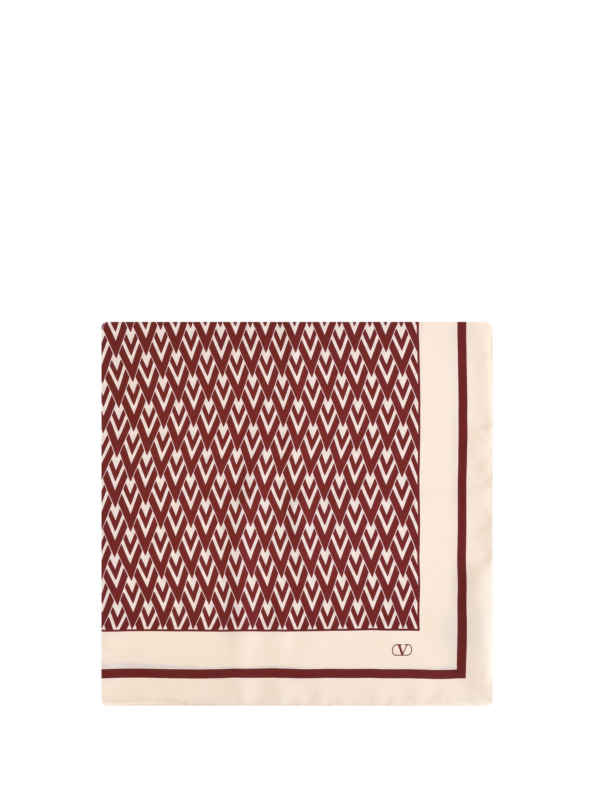 Valentino Garavani Women Toute La V Silk Scarf - 1