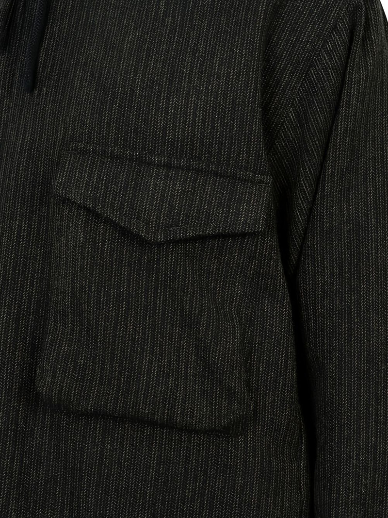 hooded stripe-pattern jacket 5