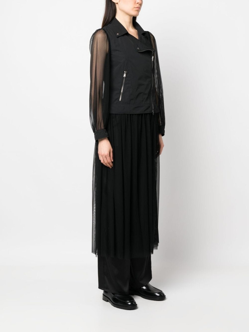 semi-sheer biker-style coat 3