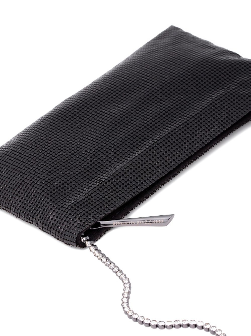 chain-embellished clutch bag - 3
