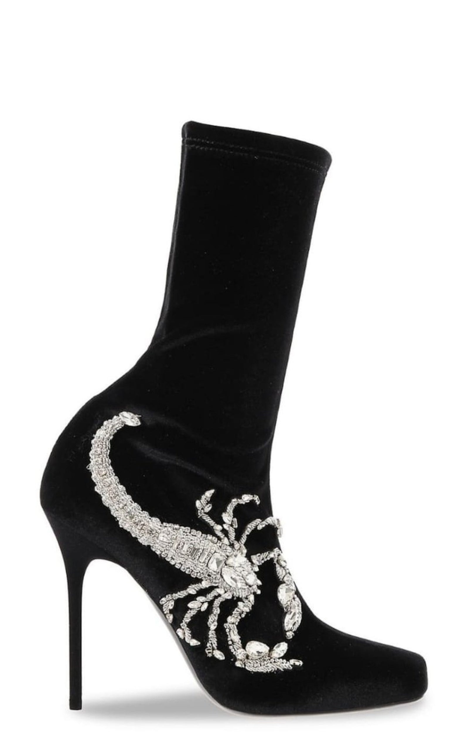 Scorpion Embellished Sock Boots - 1