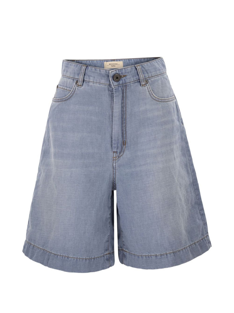 contrasting-stitch shorts 1