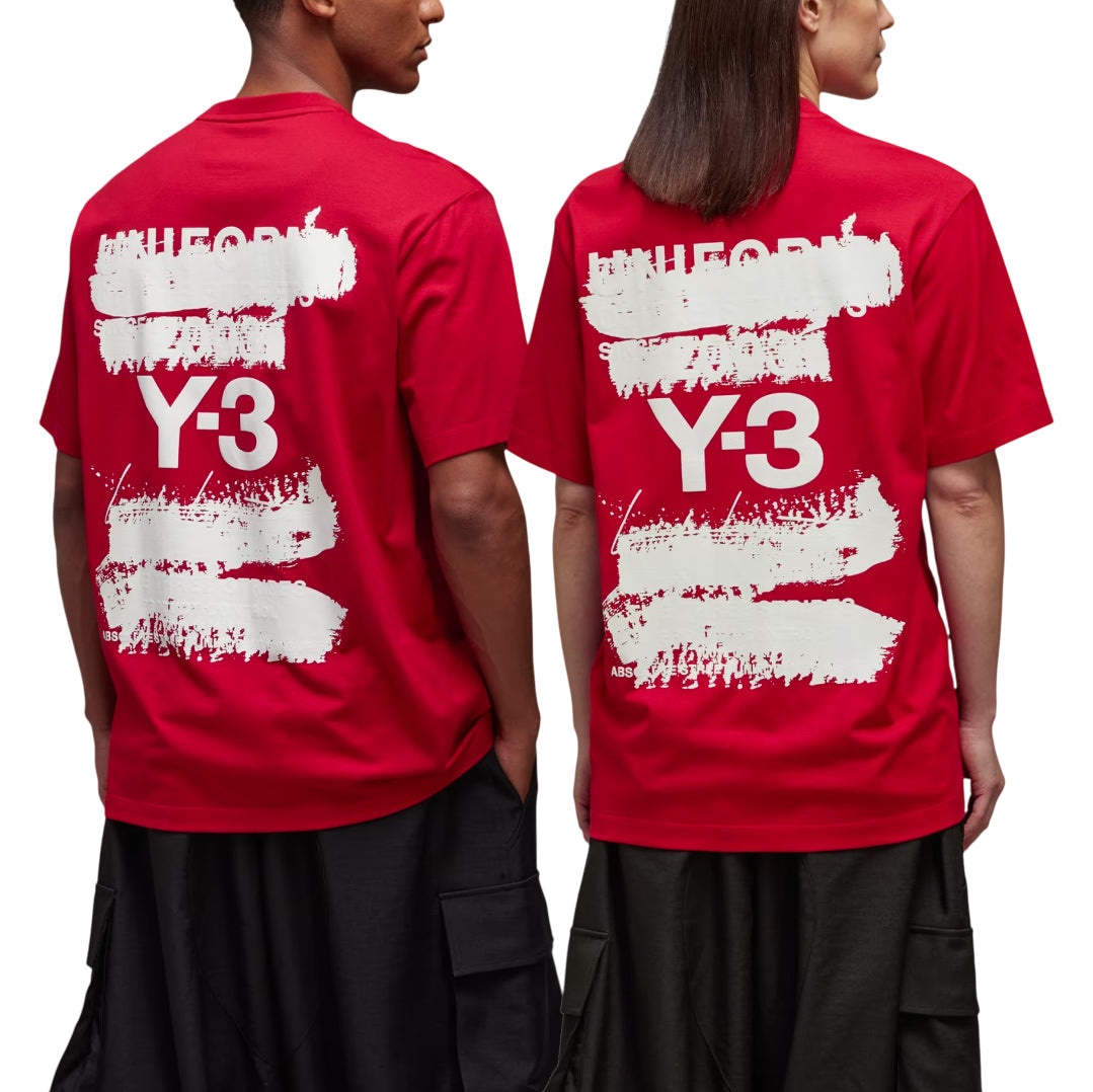 adidas Y-3 Graphic Short Sleeve T-Shirt 'Red' JN3751 - 2