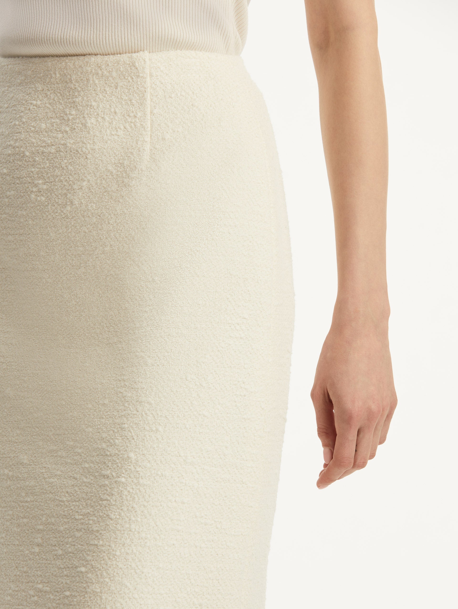 ORCHID EMBROIDERED TWEED SKIRT - 6