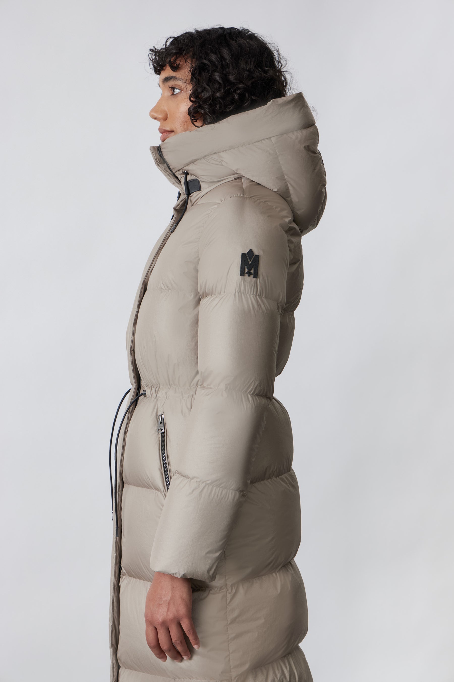 ISHANI foil shield long down coat with hood - 5