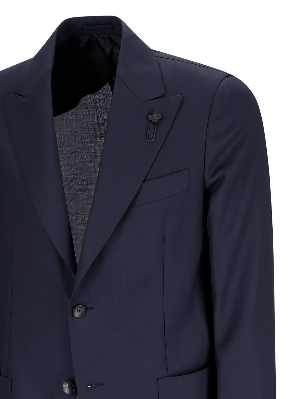 single-breasted patch-pocket jacket - 3