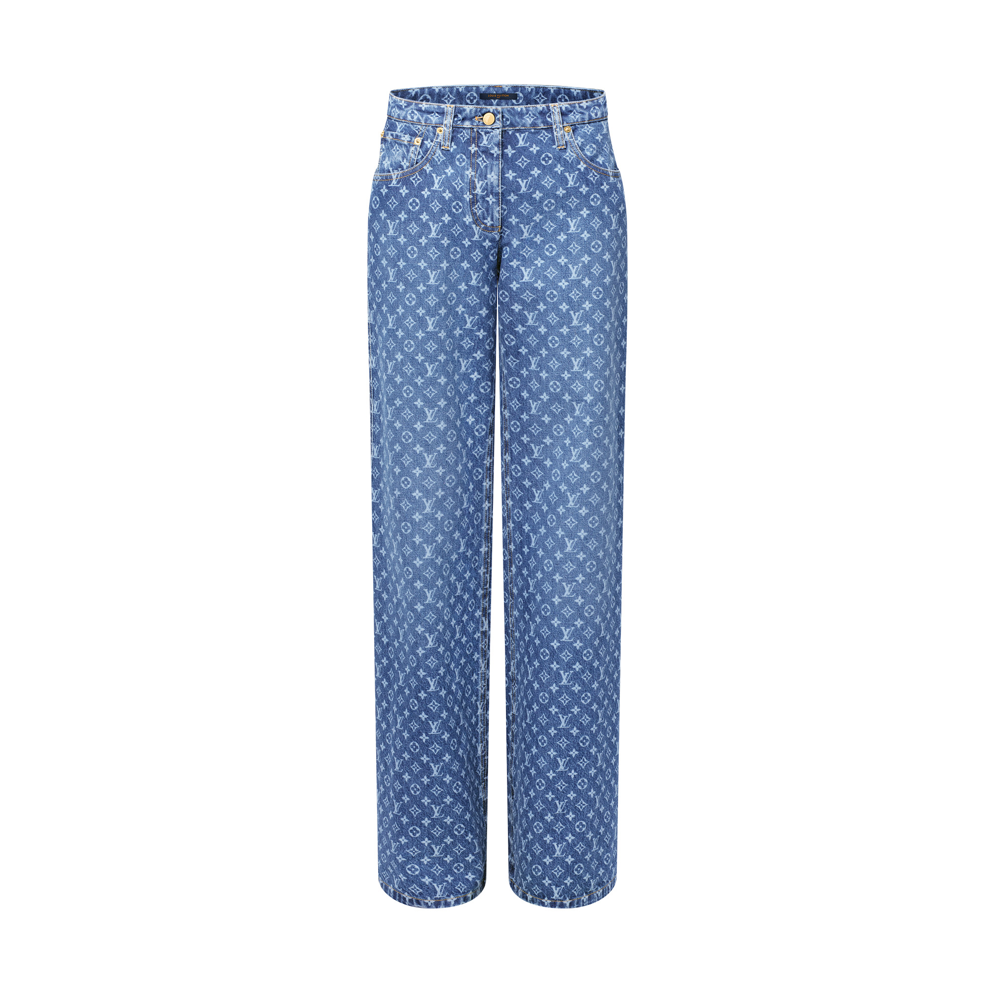 Monogram Flared Jeans - 1