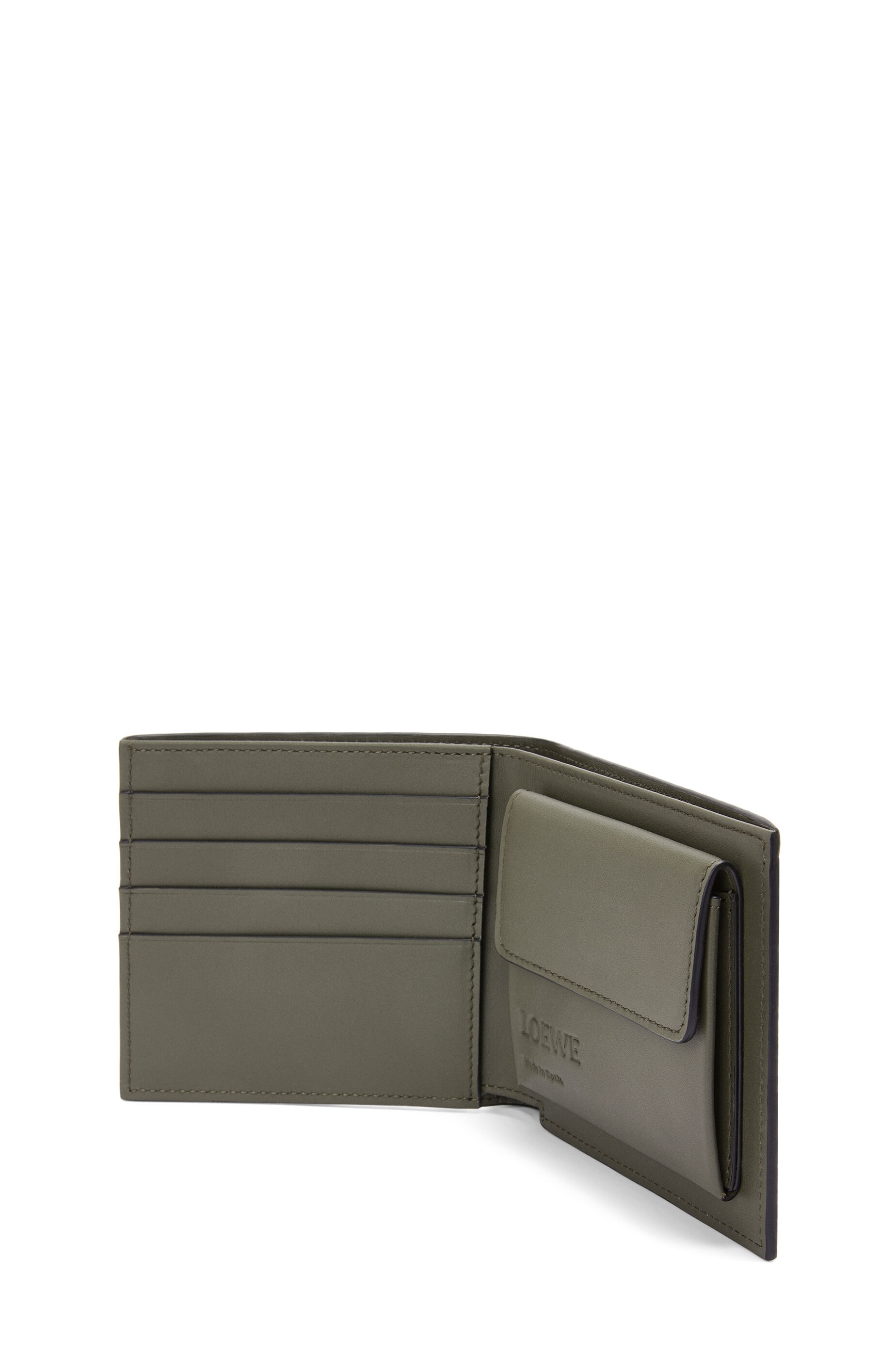 Bifold coin wallet in soft grained calfskin - 3