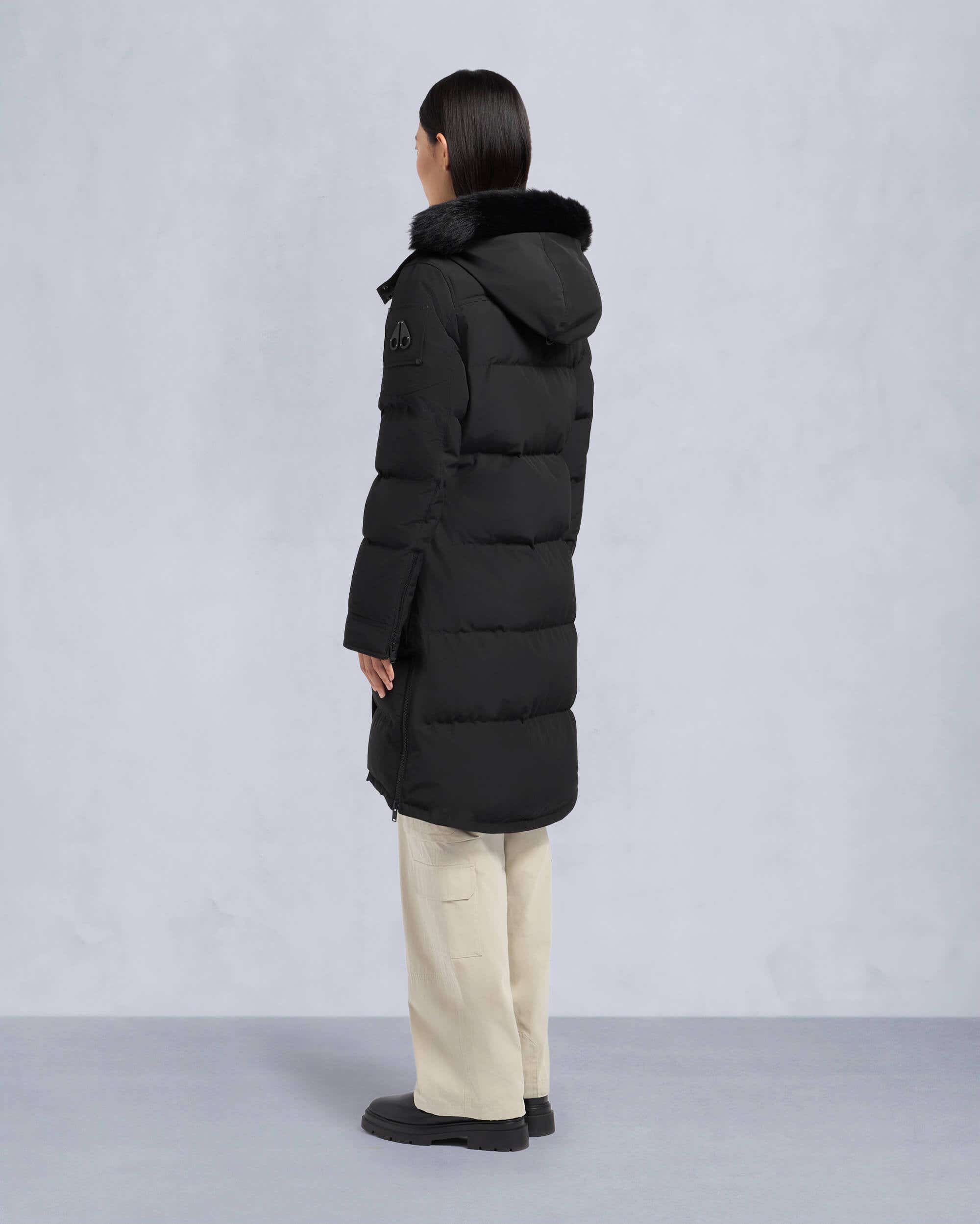 ONYX SHEARLING CAUSAPSCAL PARKA - 4