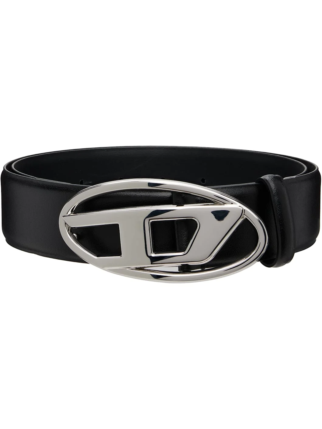 Black 4cm Leather Belt - 1