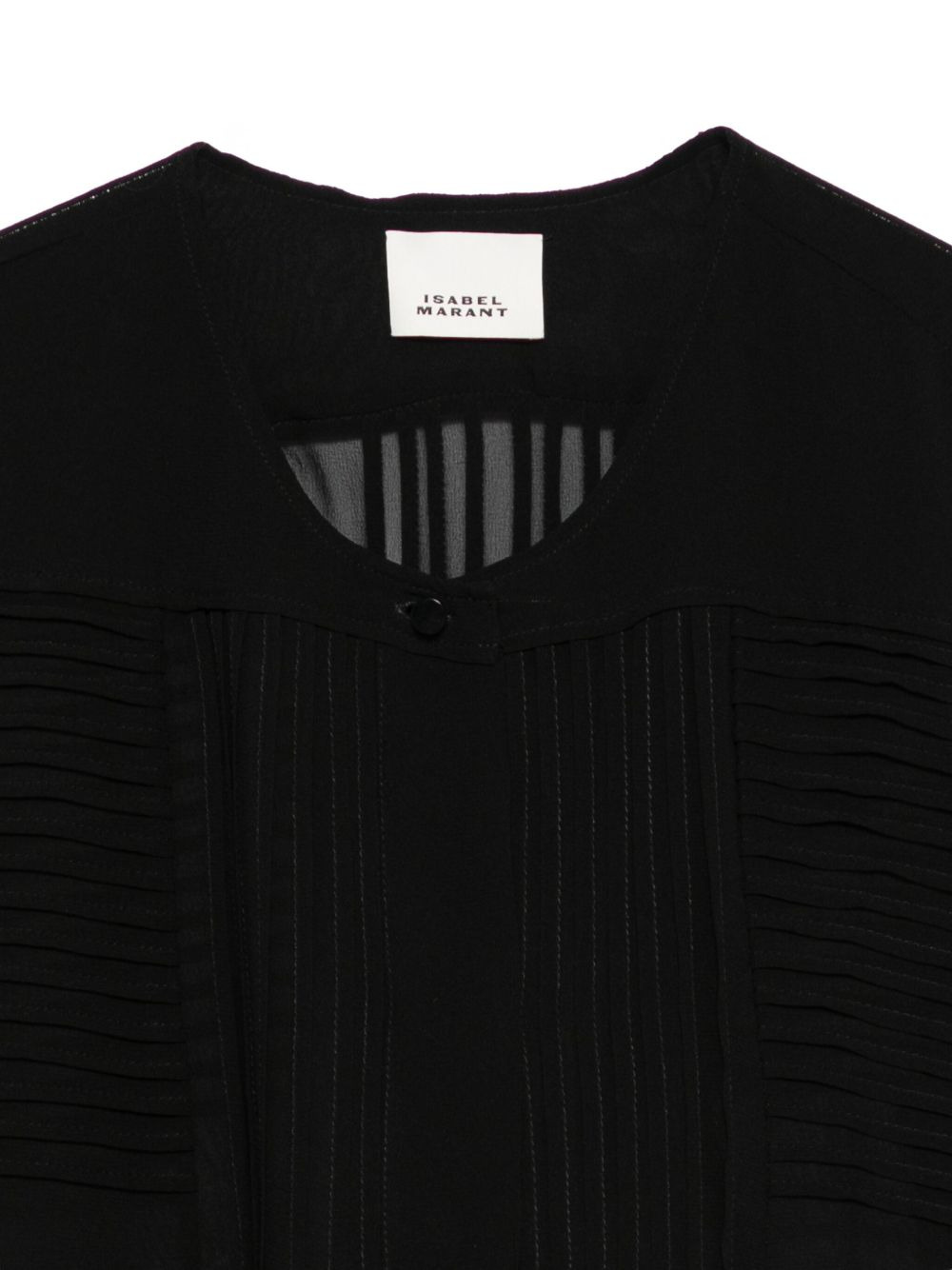 pleated-panel blouse - 3
