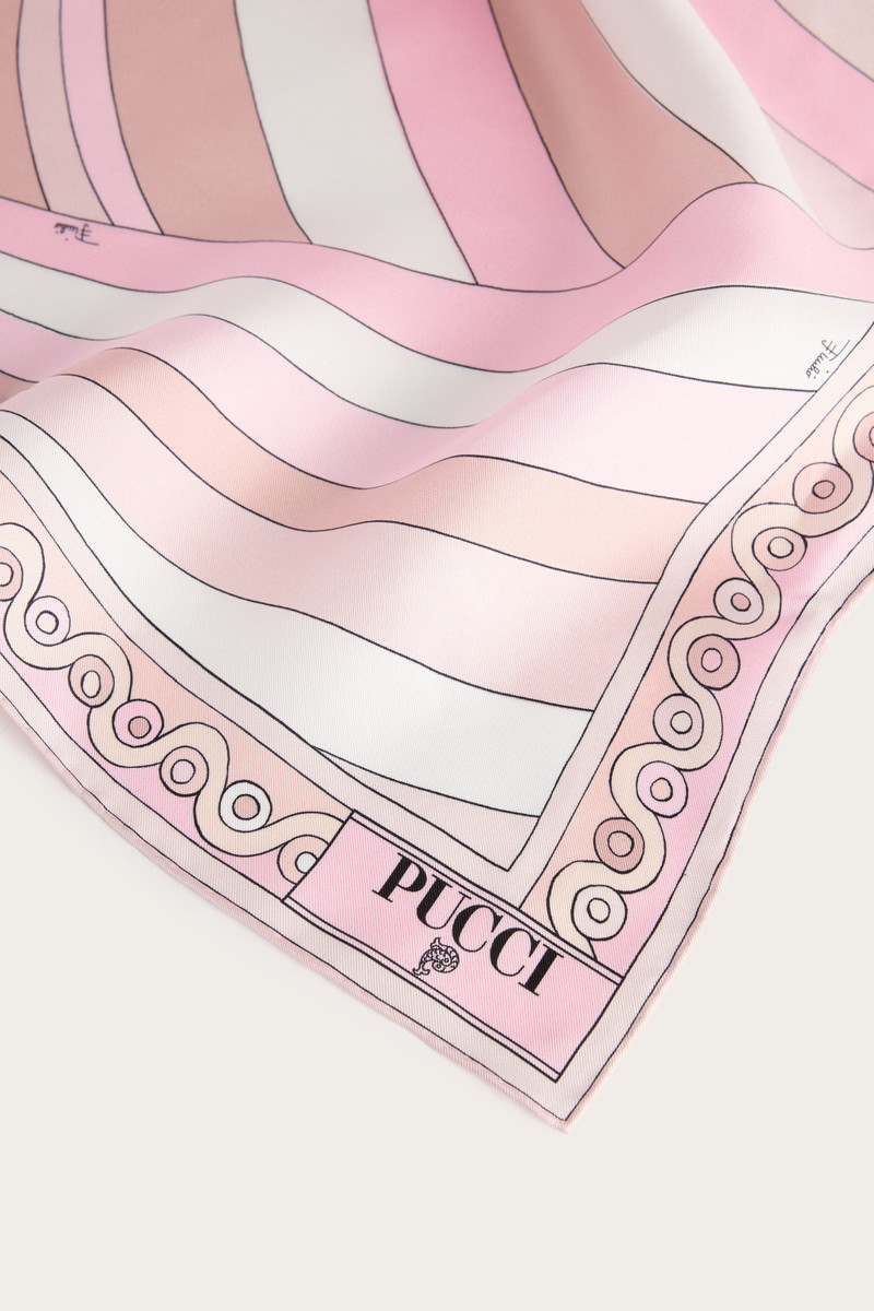 IRIDE PRINT SILK SCARF 3