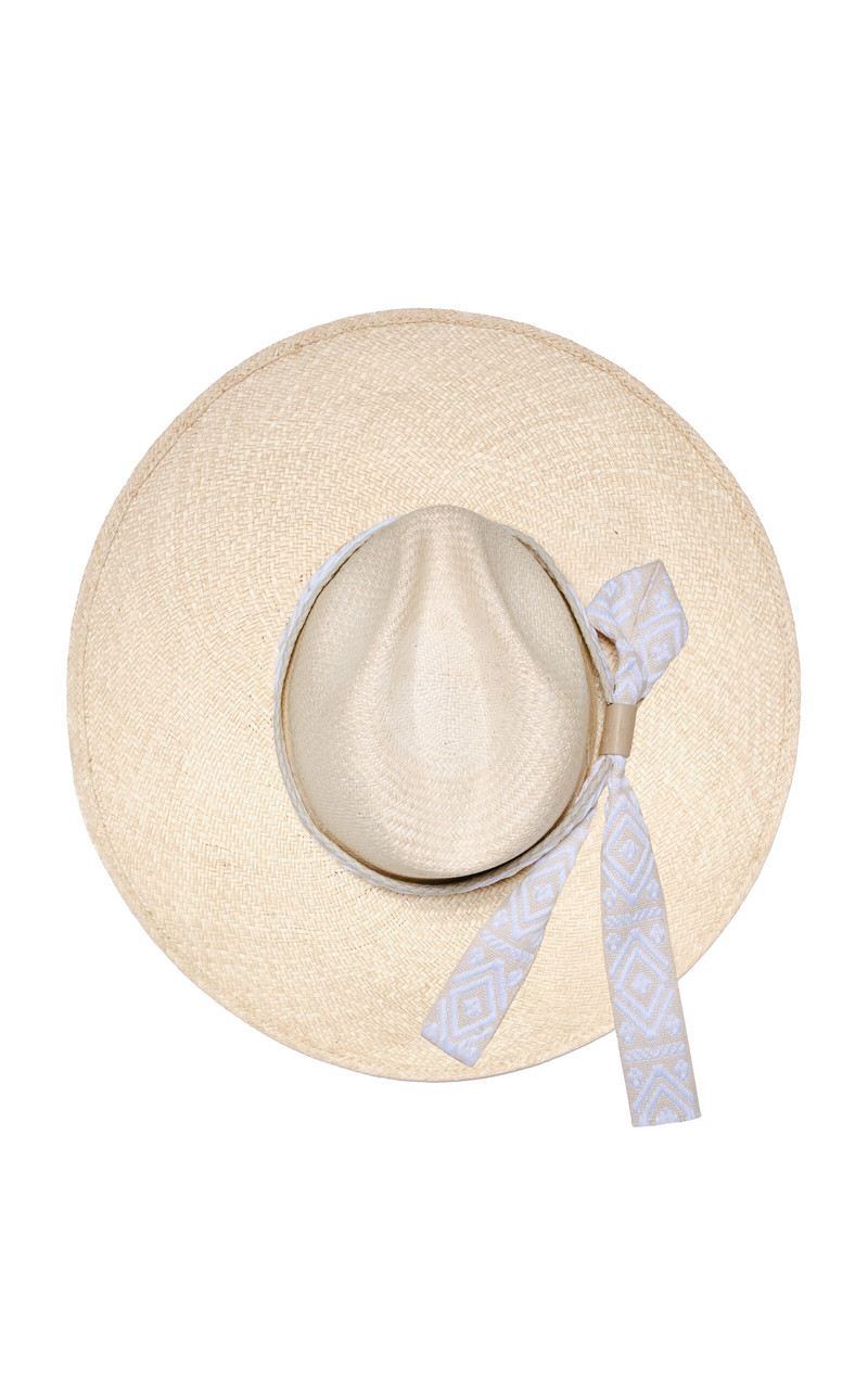 Johanna Ortiz Coastal Ballet Palm Sun Hat white outlook