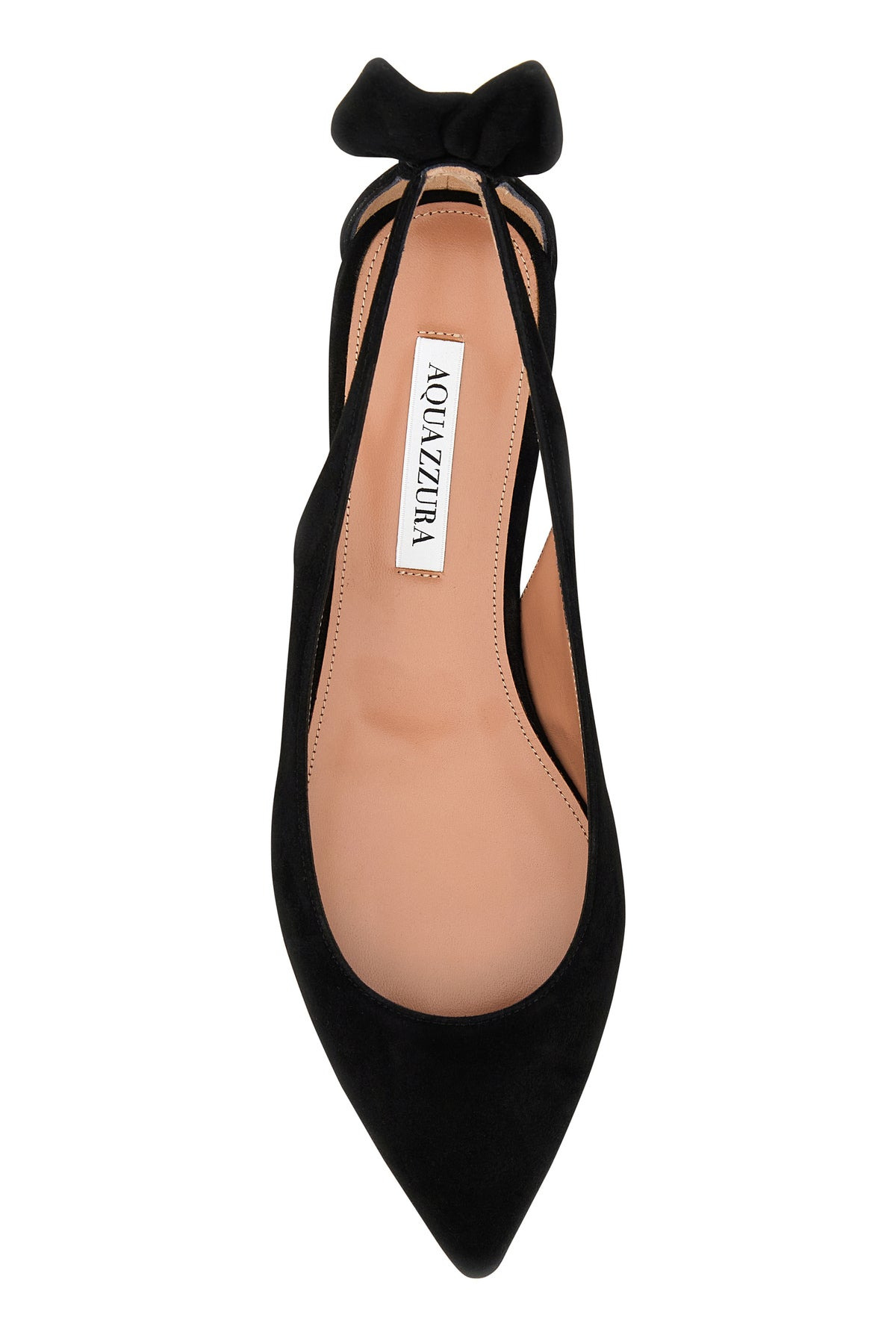 Black suede Bow Tie Ballet ballerinas - 4