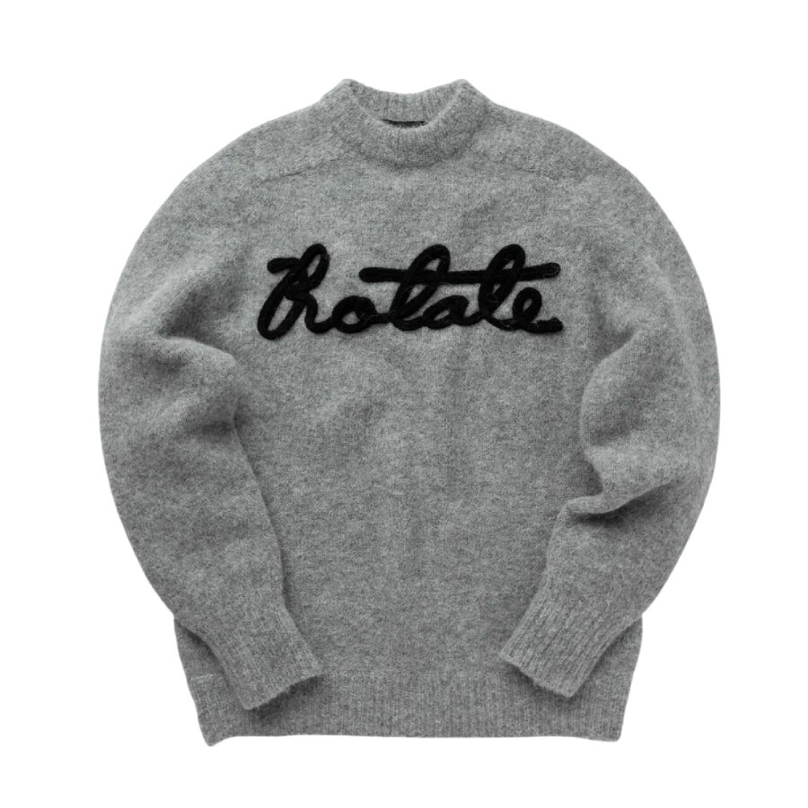 Rotate Oversized Knitted Logo Jumper - 5